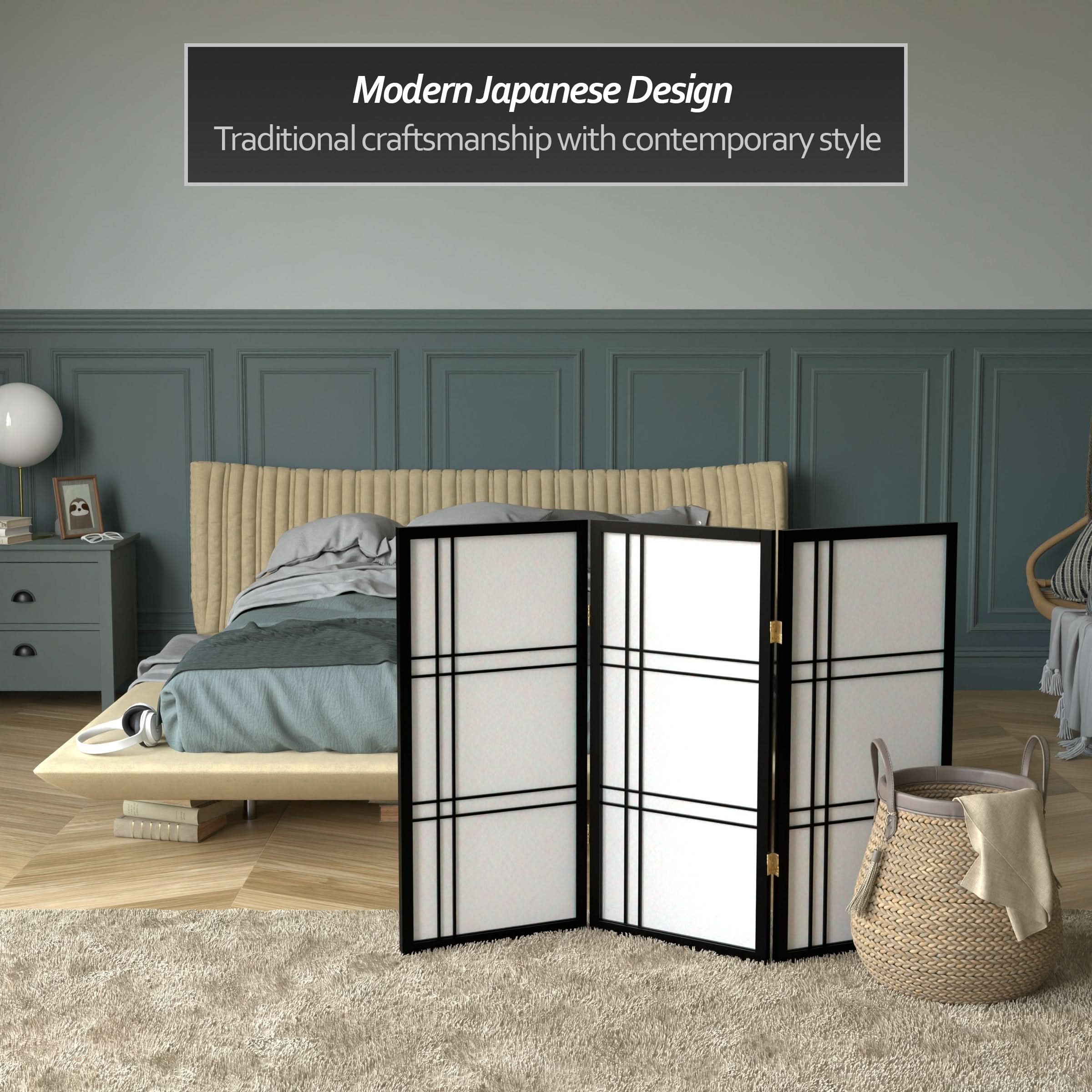 3 ft. Short Double Cross Shoji Screen - Image 11