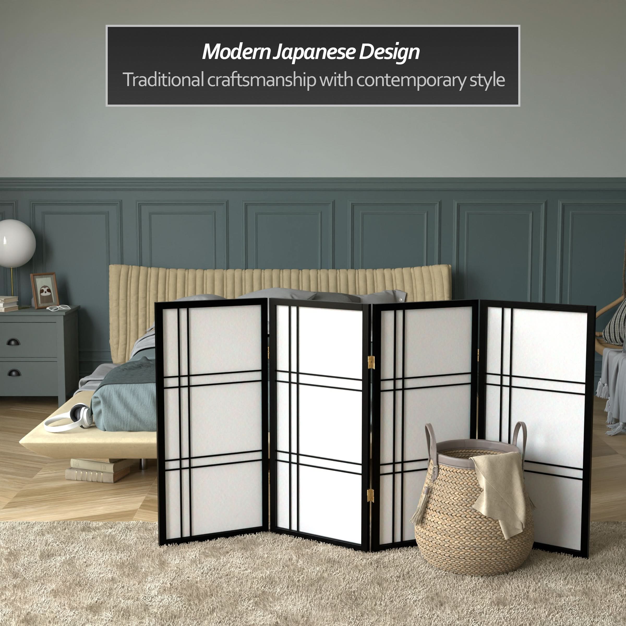 3 ft. Short Double Cross Shoji Screen - Image 12