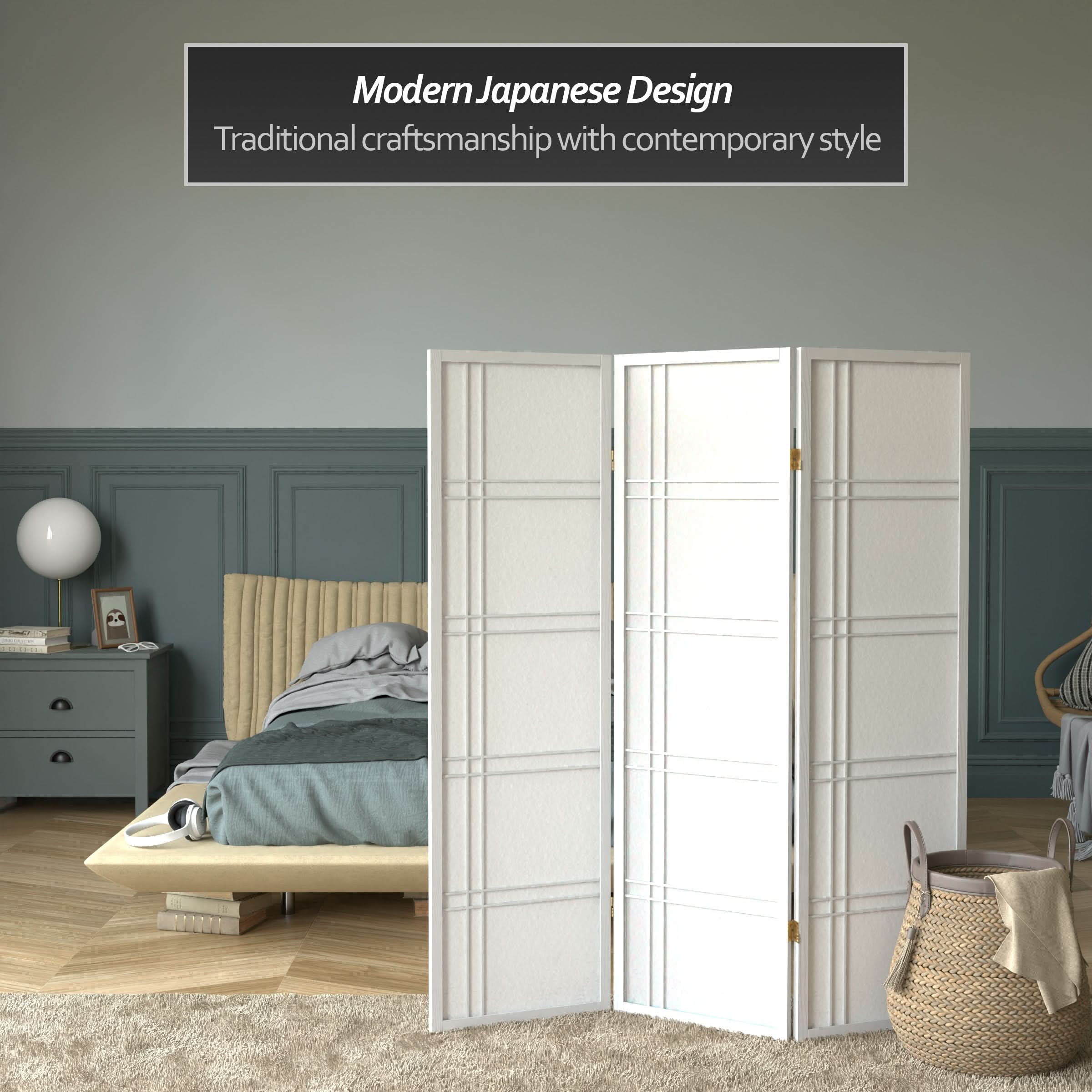 5 ft. Tall Double Cross Shoji Screen - Image 33
