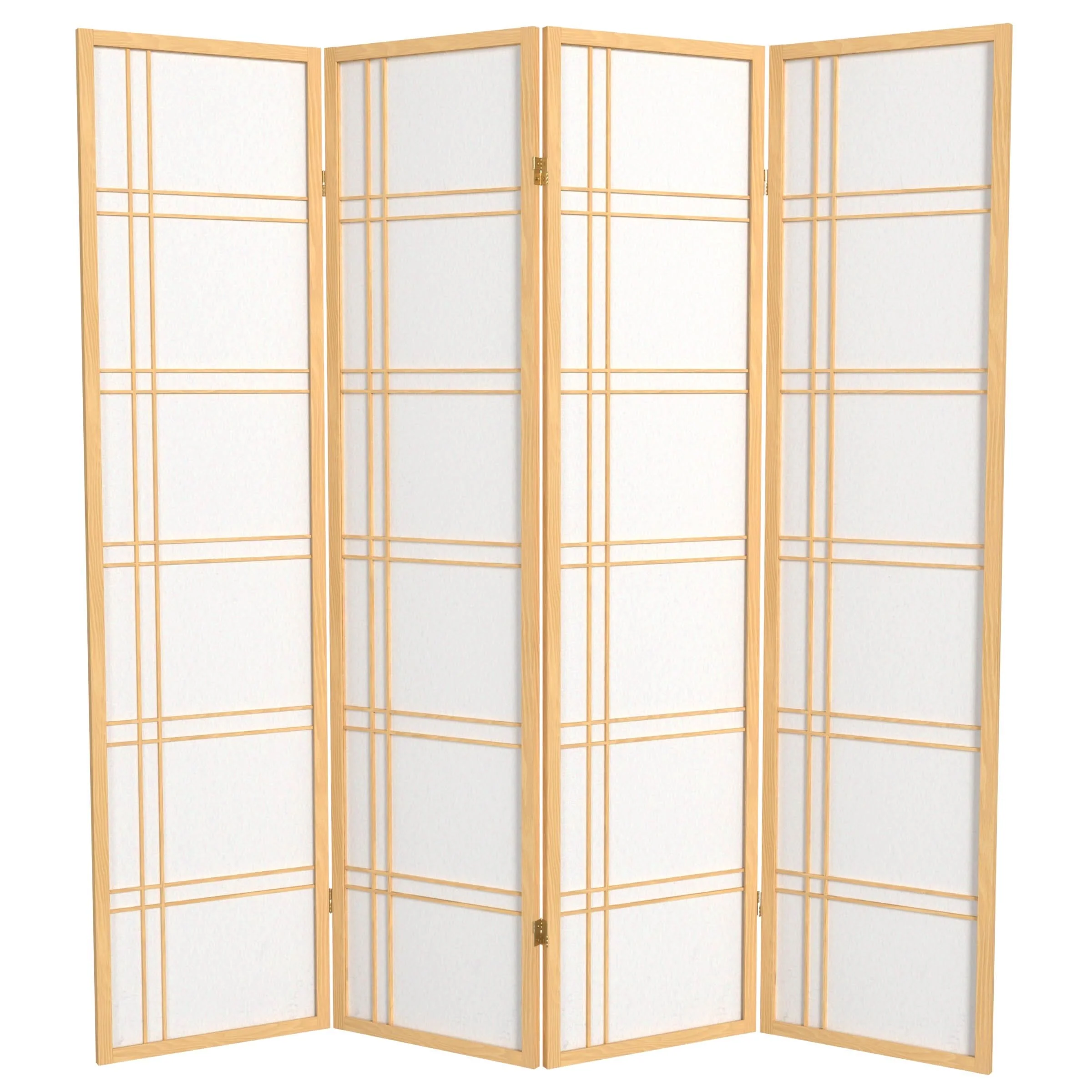 6 ft. Tall Double Cross Shoji Screen - Image 20