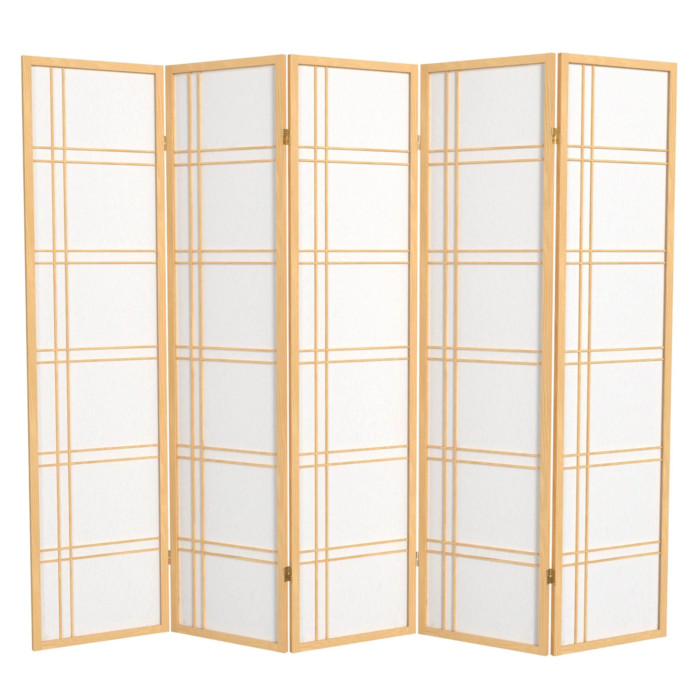 6 ft. Tall Double Cross Shoji Screen - Image 21