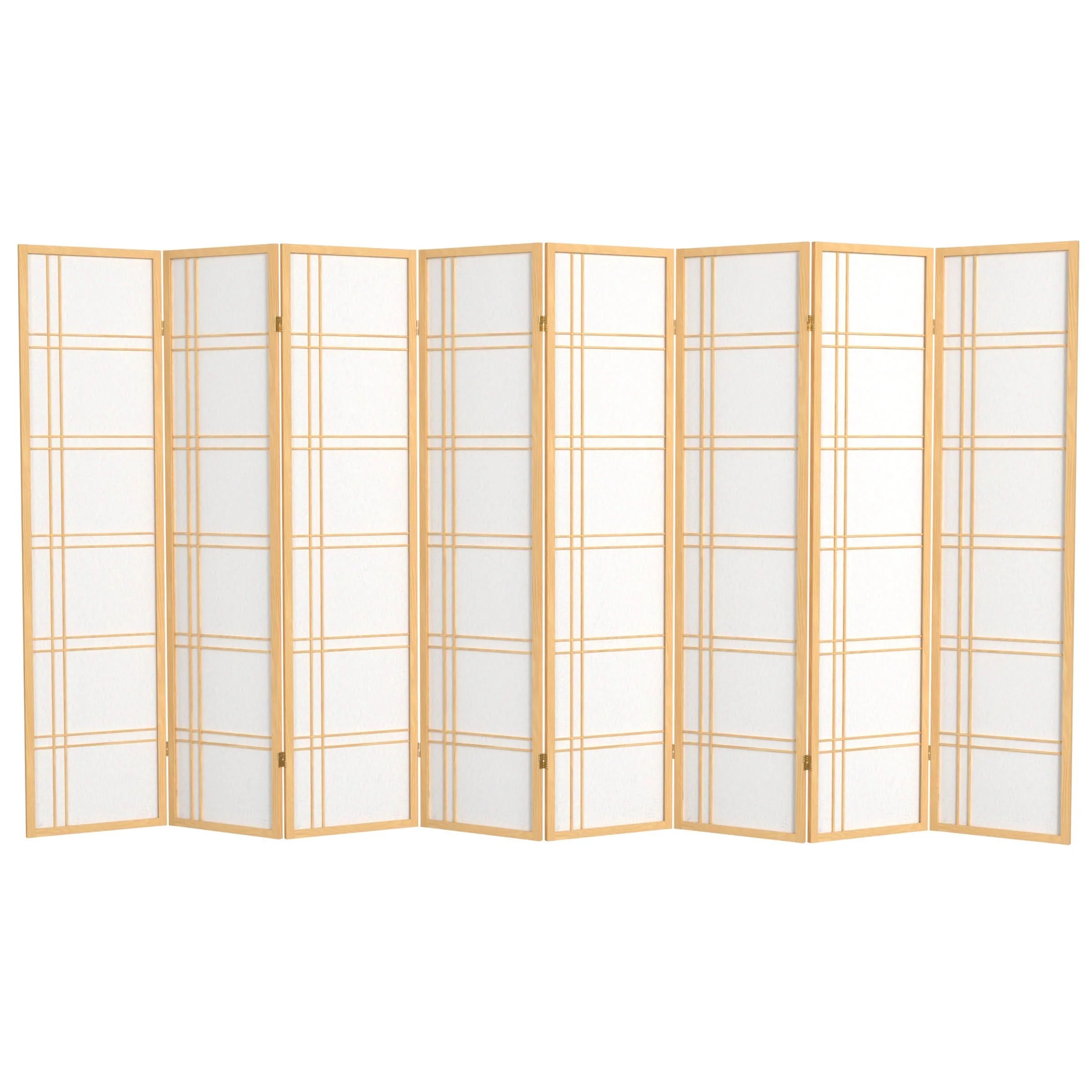 6 ft. Tall Double Cross Shoji Screen - Image 23
