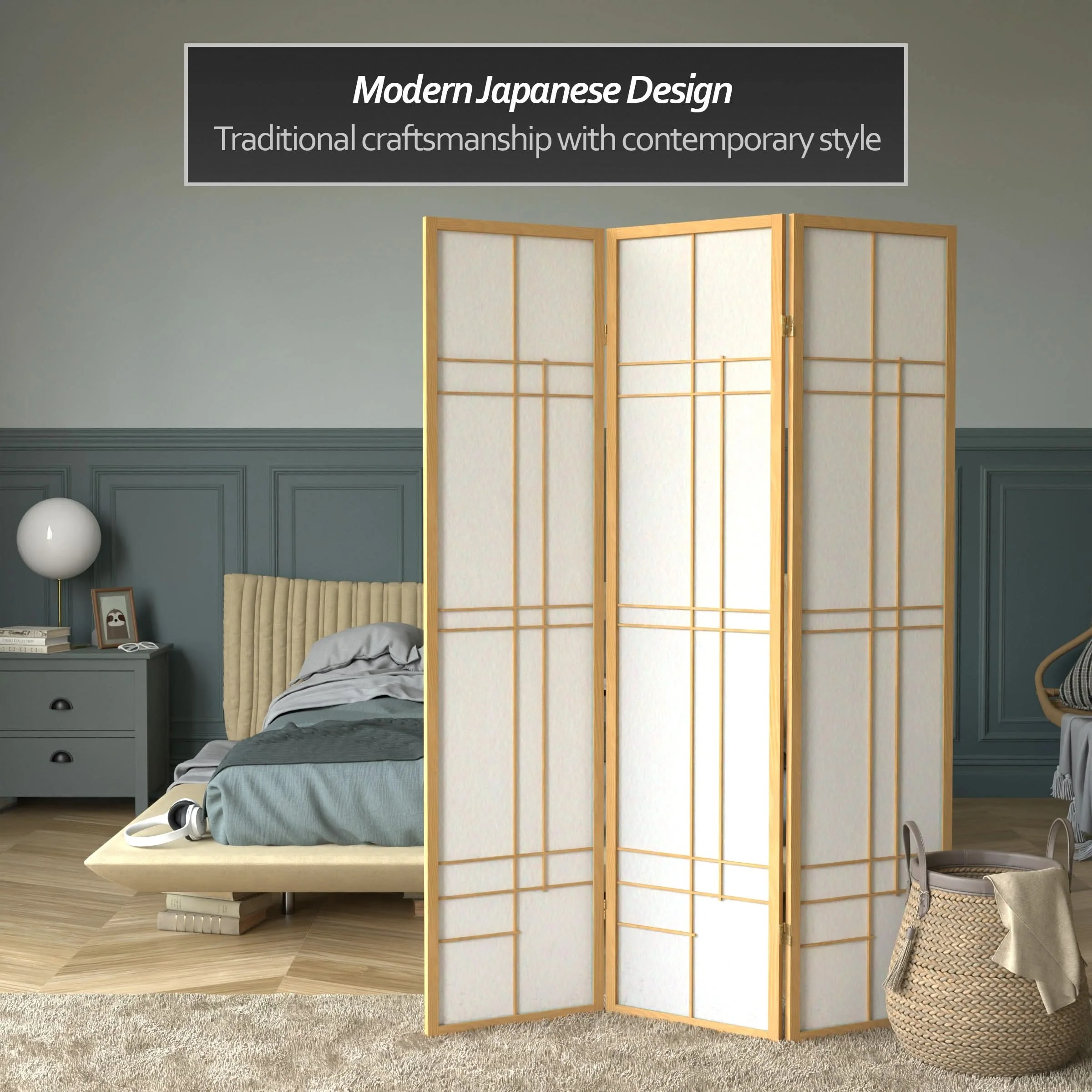 6 ft. Tall Etudes Shoji Screen - Image 14