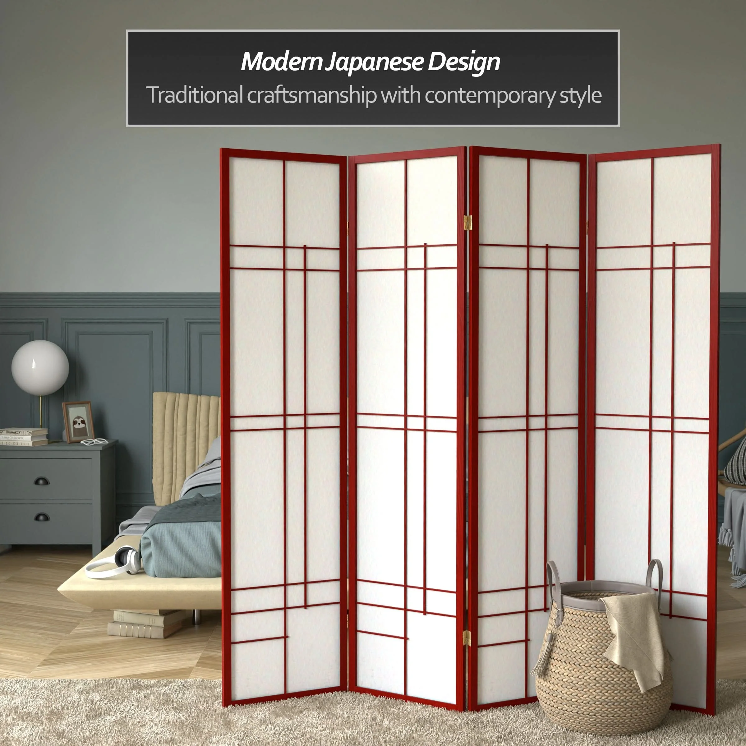 6 ft. Tall Etudes Shoji Screen - Image 18
