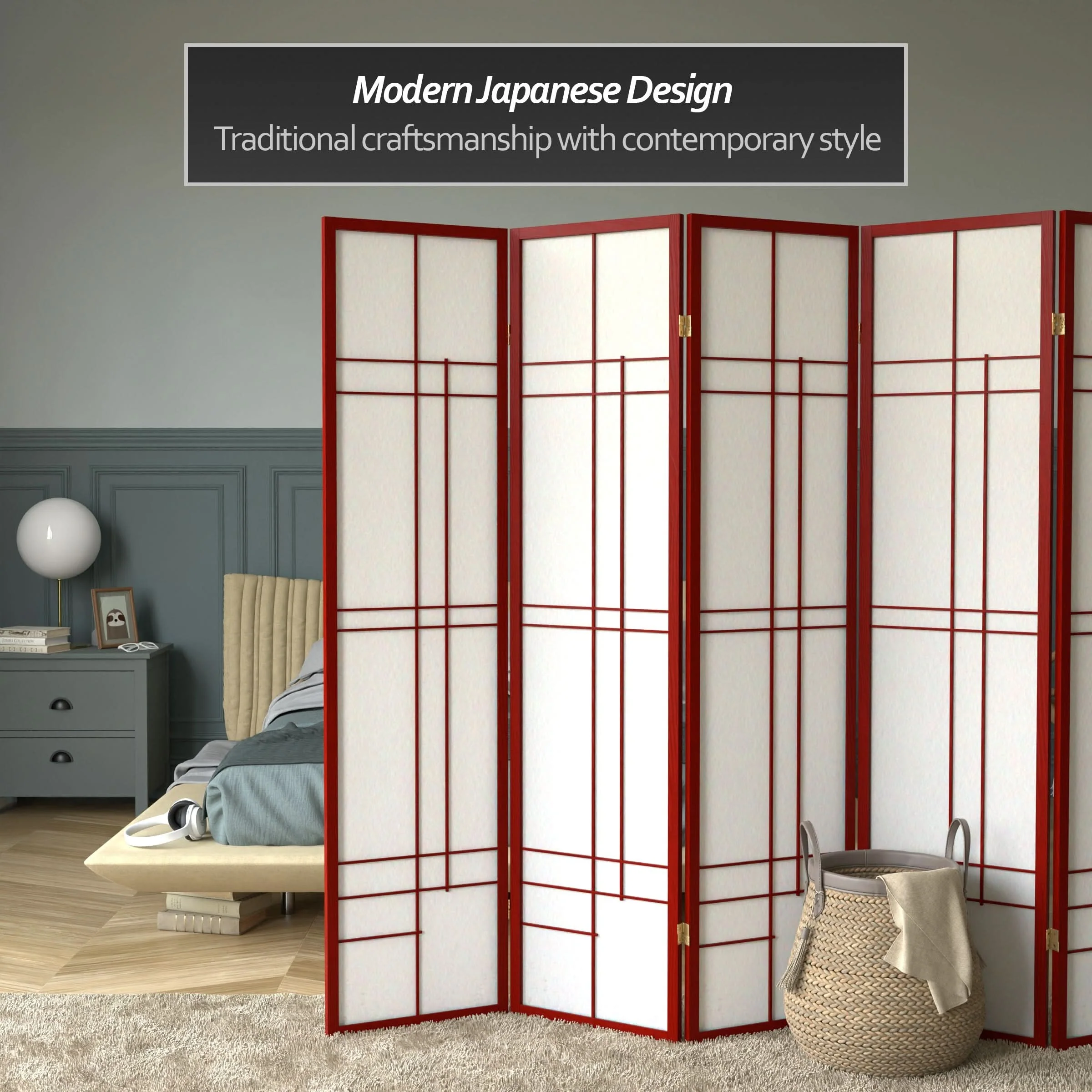 6 ft. Tall Etudes Shoji Screen - Image 21