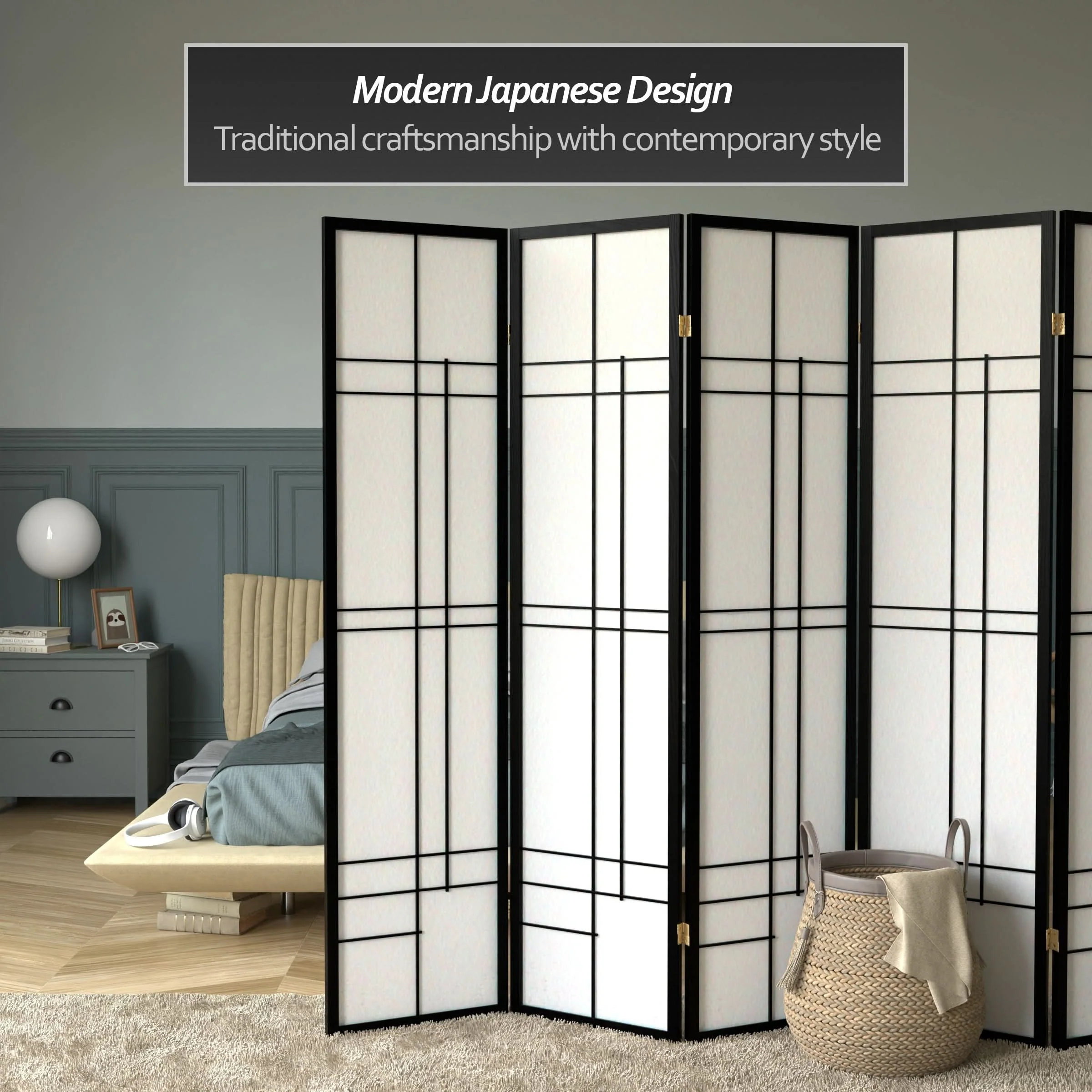 6 ft. Tall Etudes Shoji Screen - Image 22