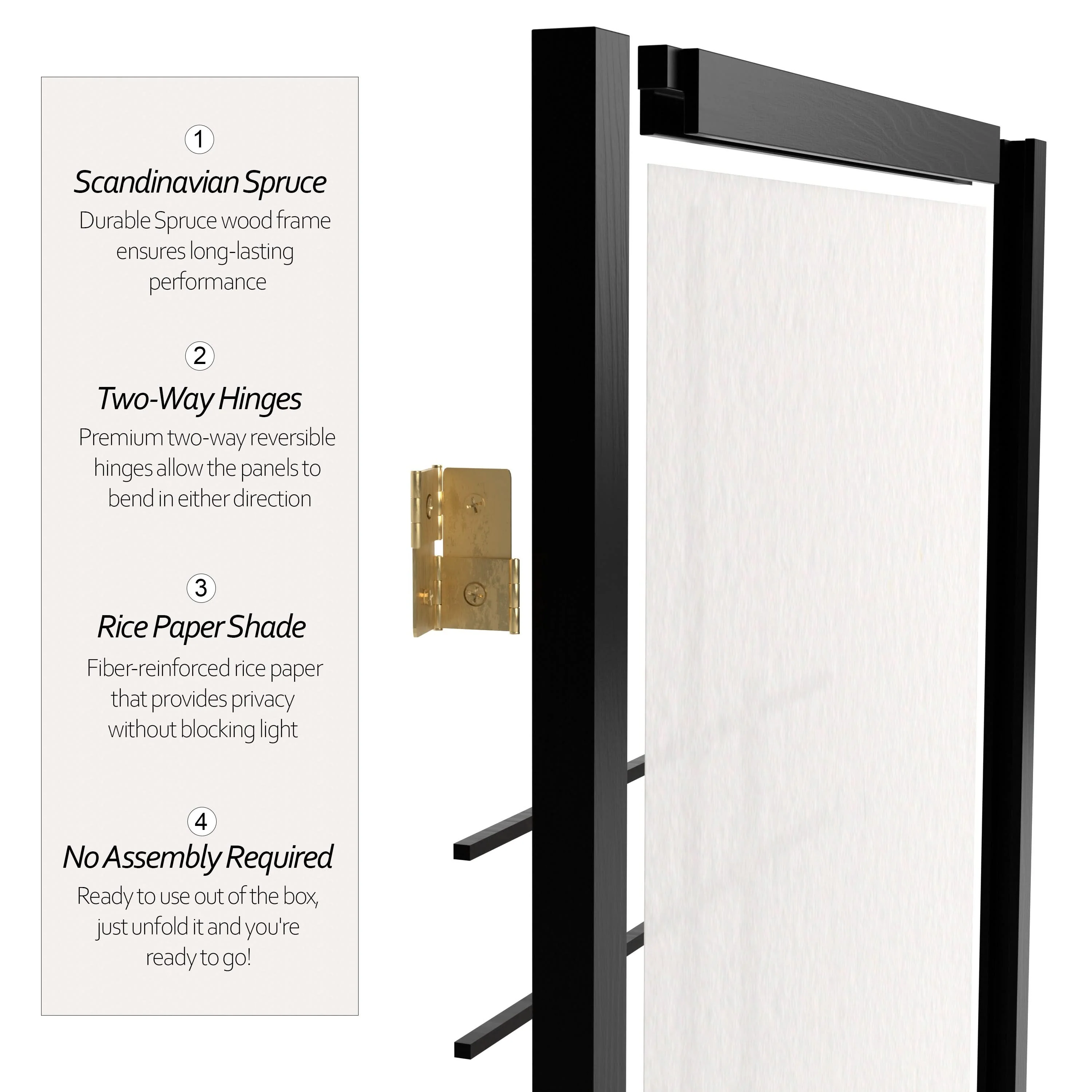 6 ft. Tall Etudes Shoji Screen - Image 37