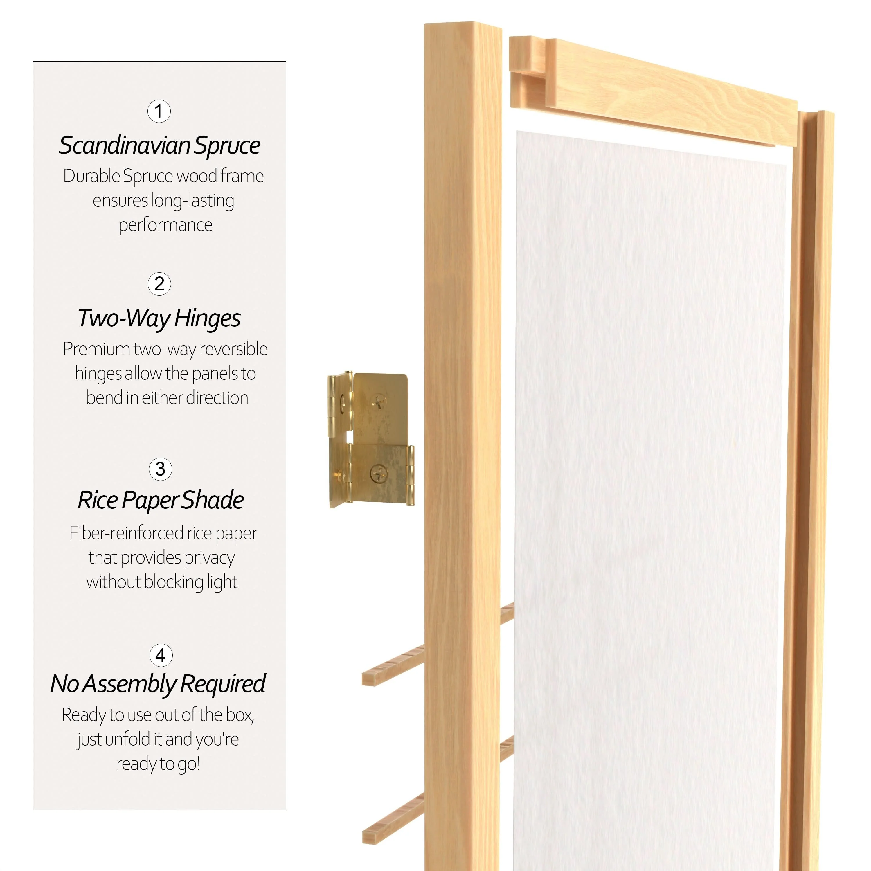 6 ft. Tall Etudes Shoji Screen - Image 38