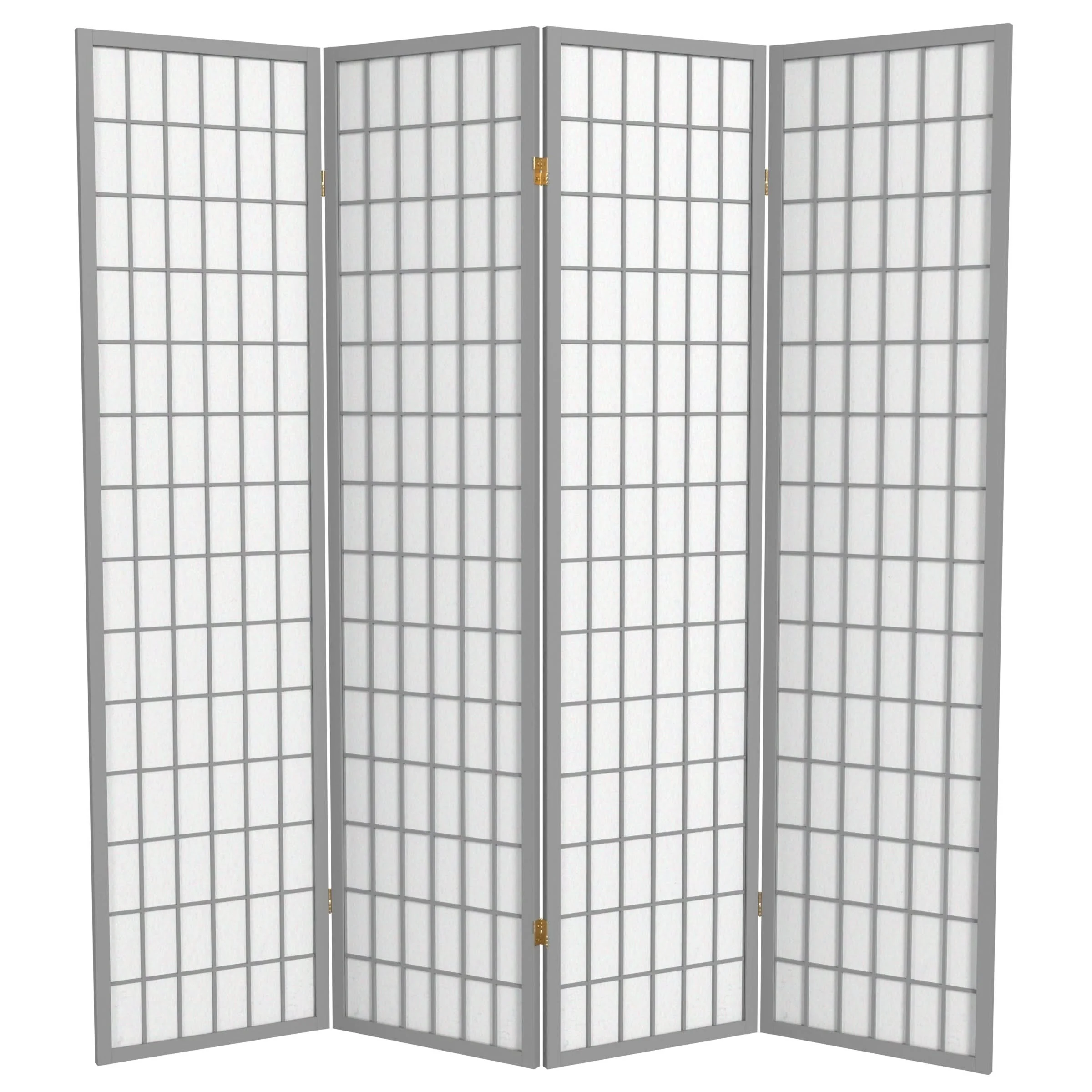 6 ft. Tall Window Pane Shoji Screen - Image 4