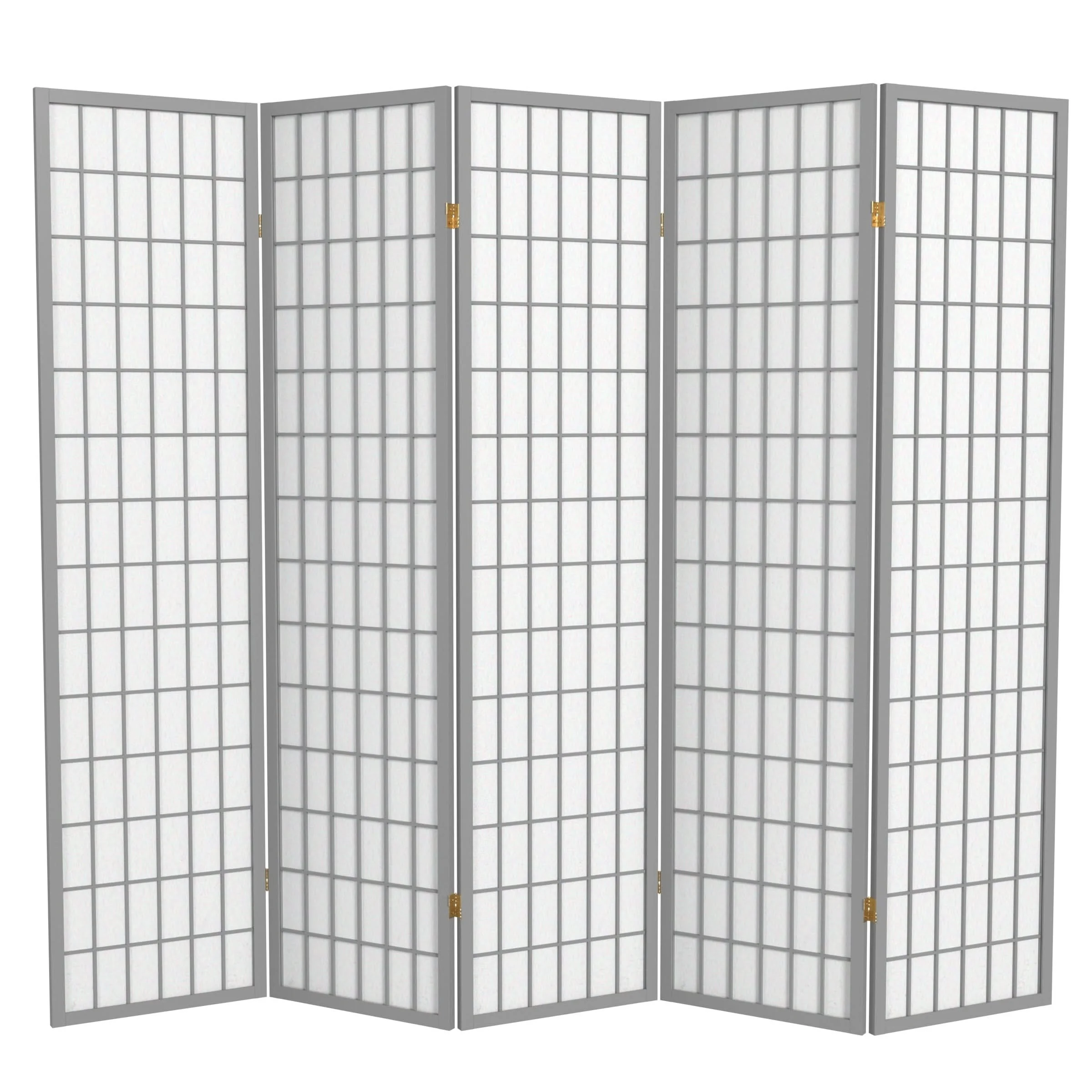 6 ft. Tall Window Pane Shoji Screen - Image 6