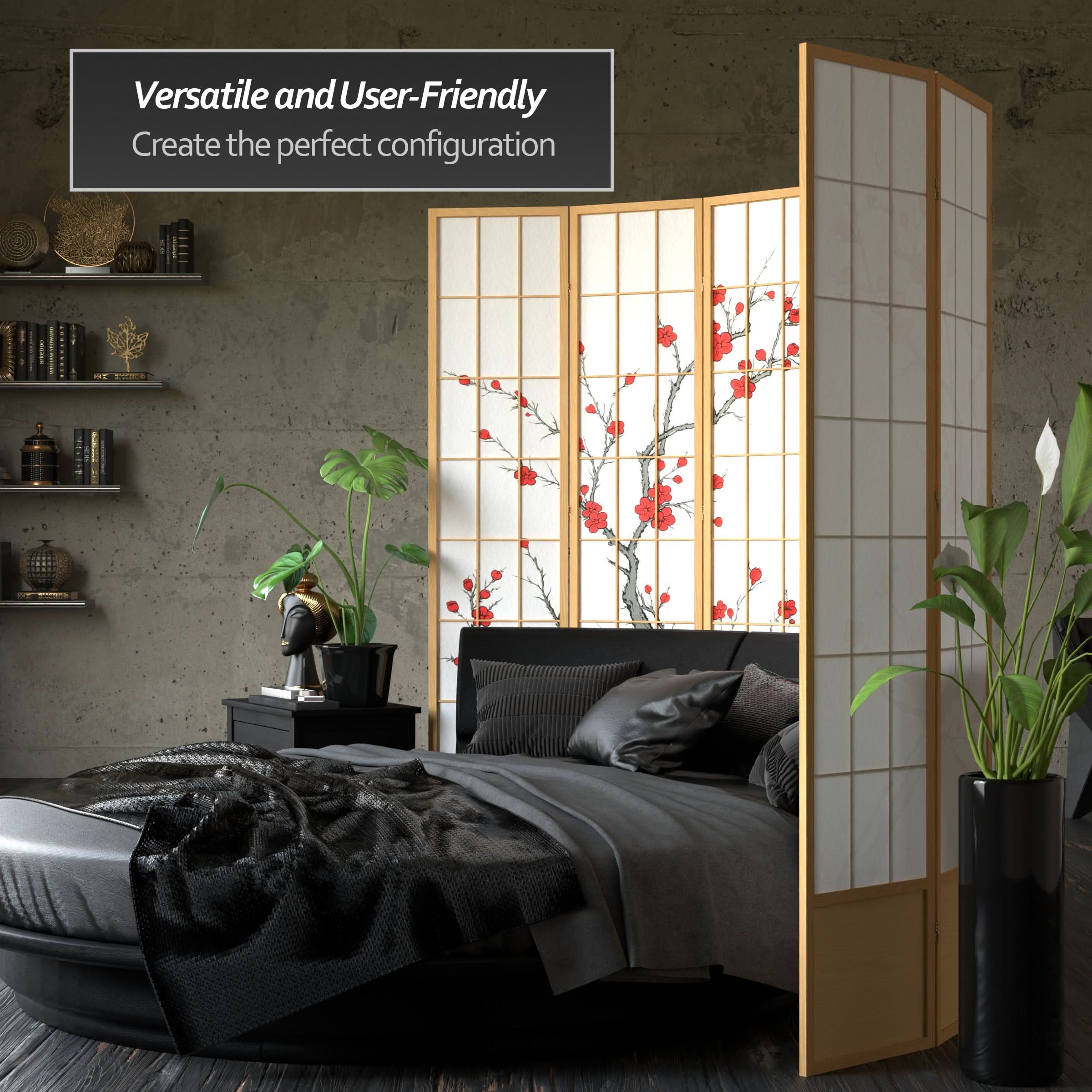 7 ft. Tall Cherry Blossom Shoji Screen - Image 29