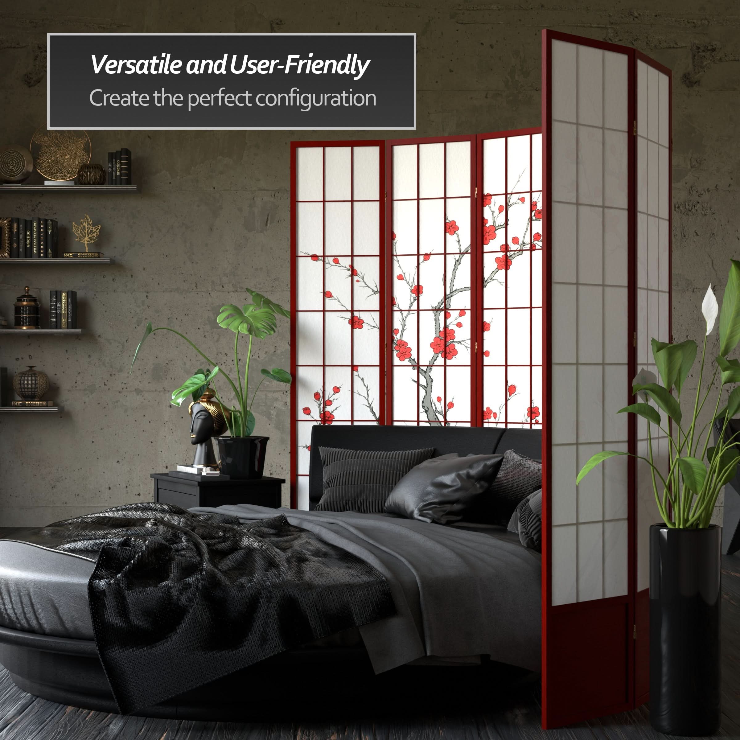 7 ft. Tall Cherry Blossom Shoji Screen - Image 34