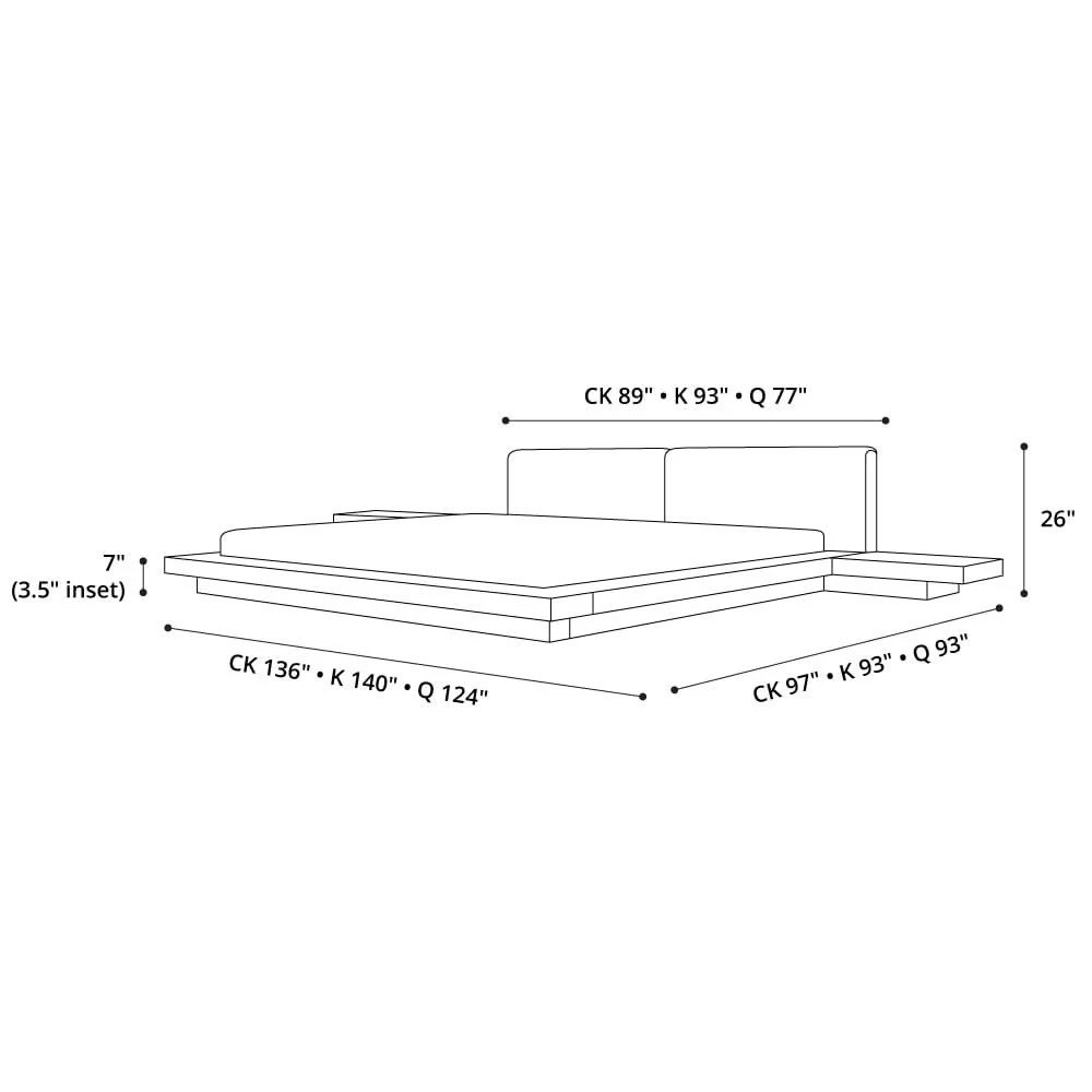 Arata Japanese Platform Bed - Image 29
