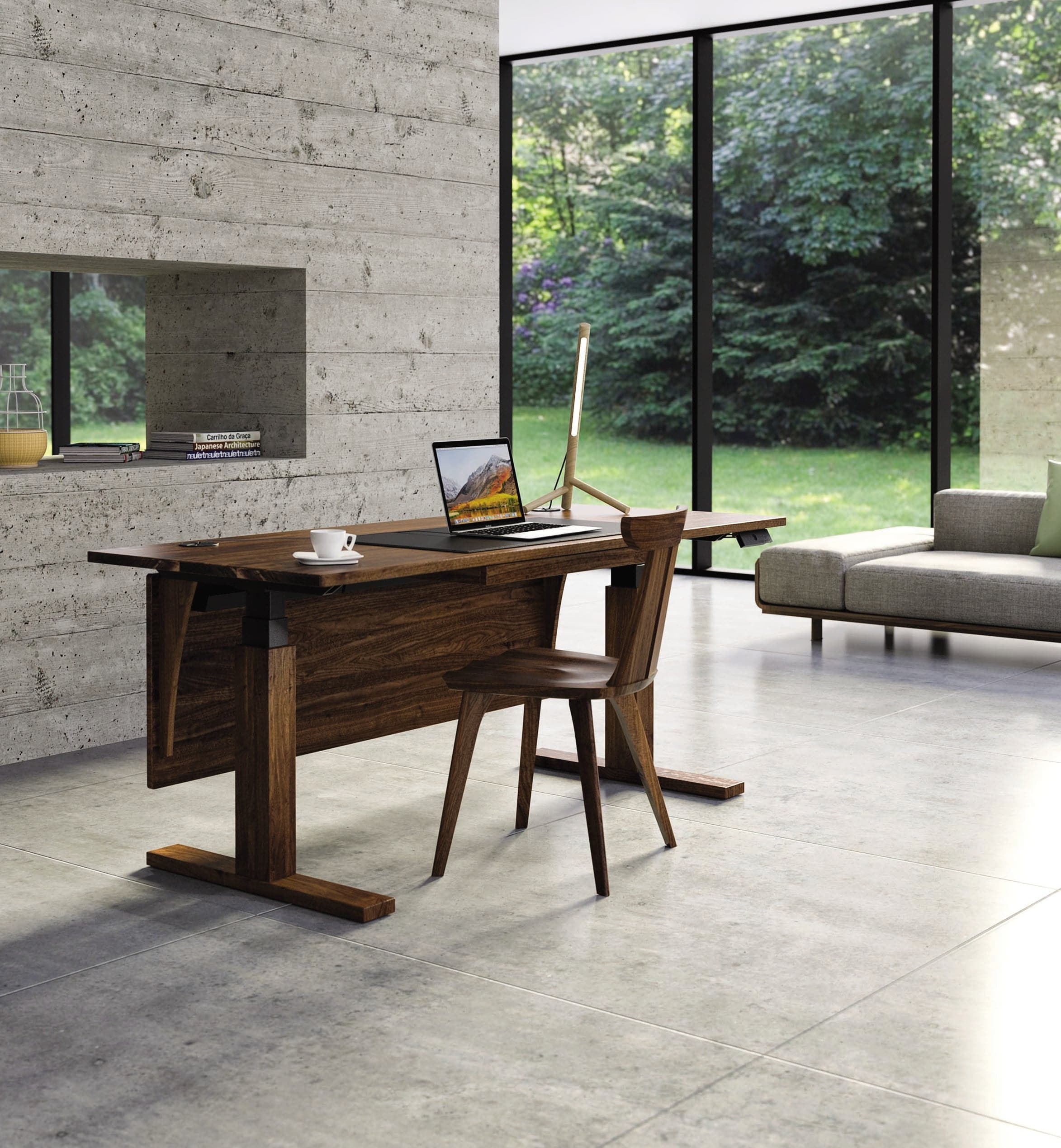 Copeland Invigo Executive Sit-Stand Desk Cherry - Image 11