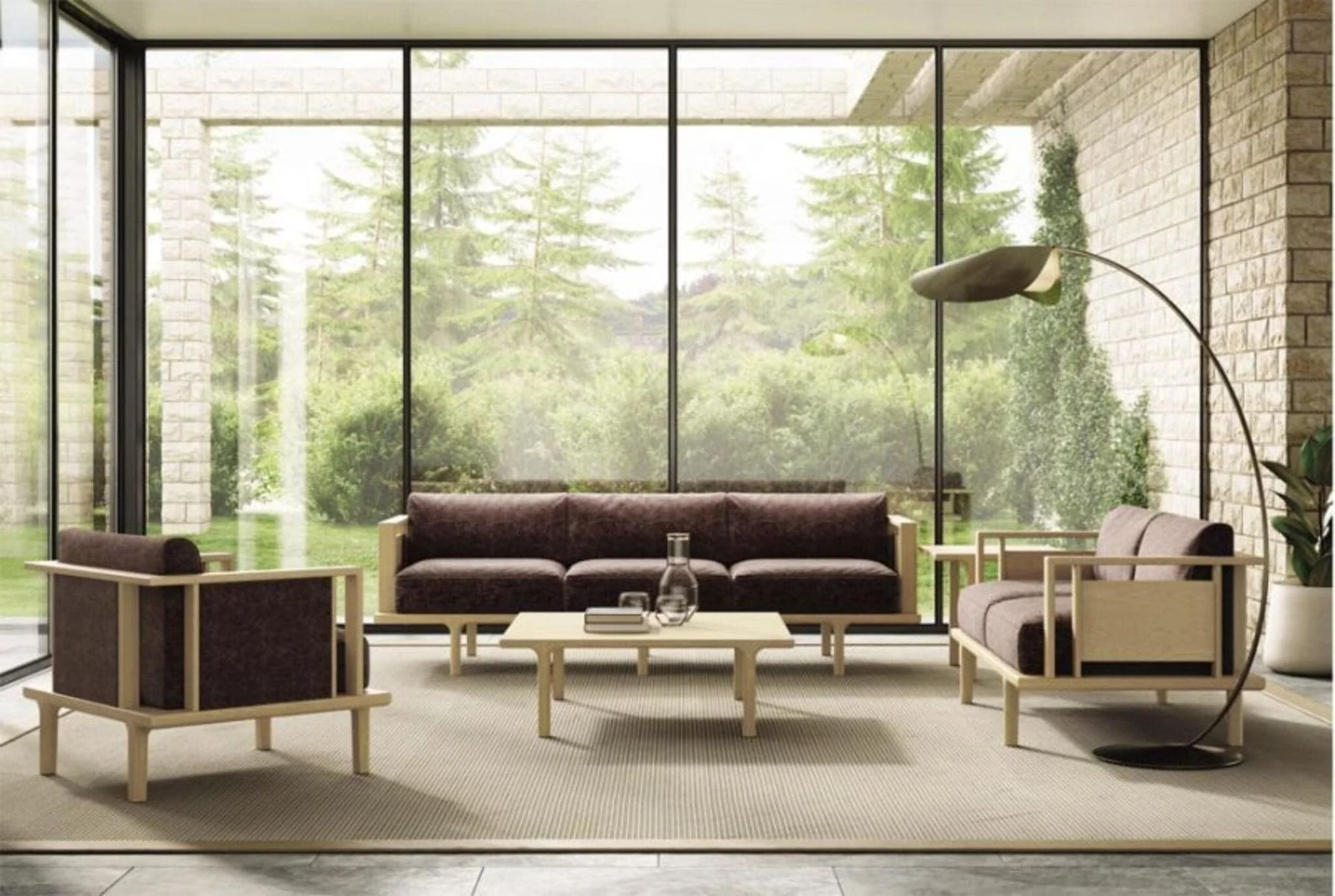 Copeland Sierra Armchair with Upholstered Panels - Image 3
