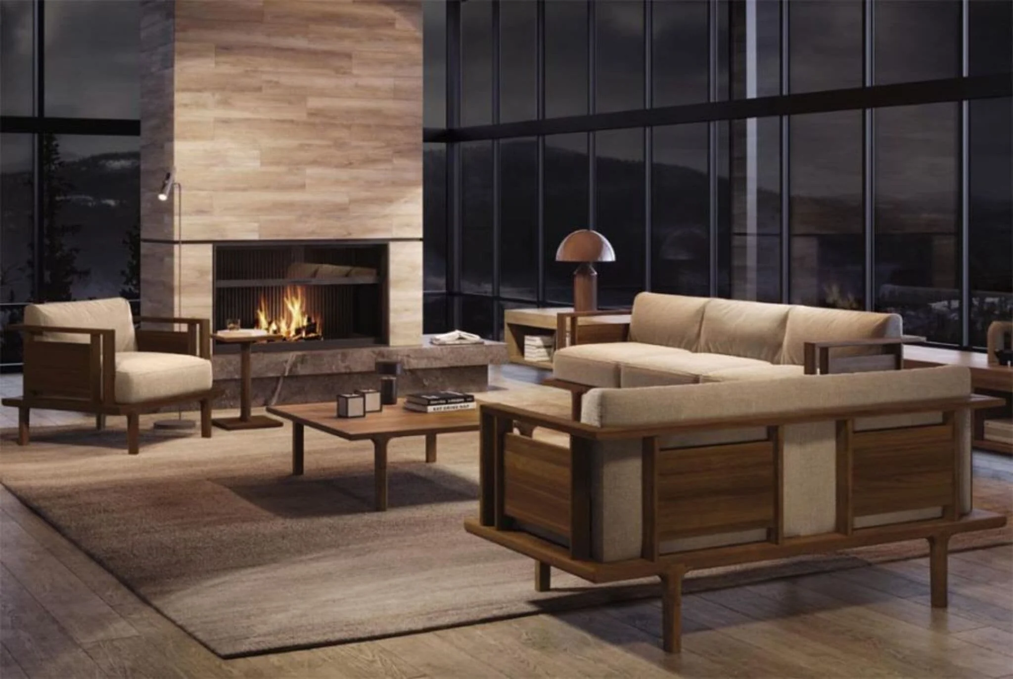 Copeland Sierra Armchair with Wood Panels - Image 8