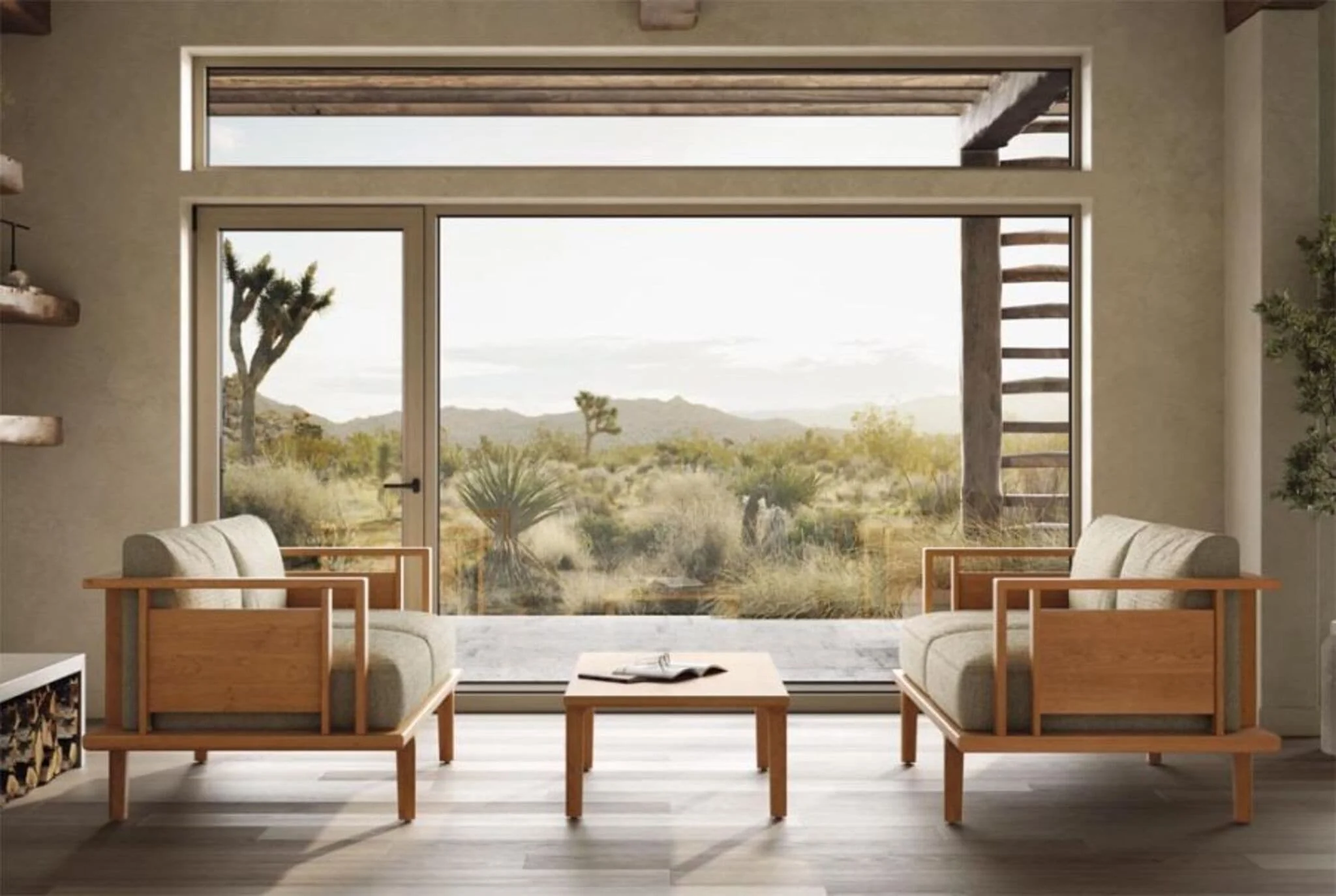 Copeland Sierra Loveseat with Wood Panels - Image 4