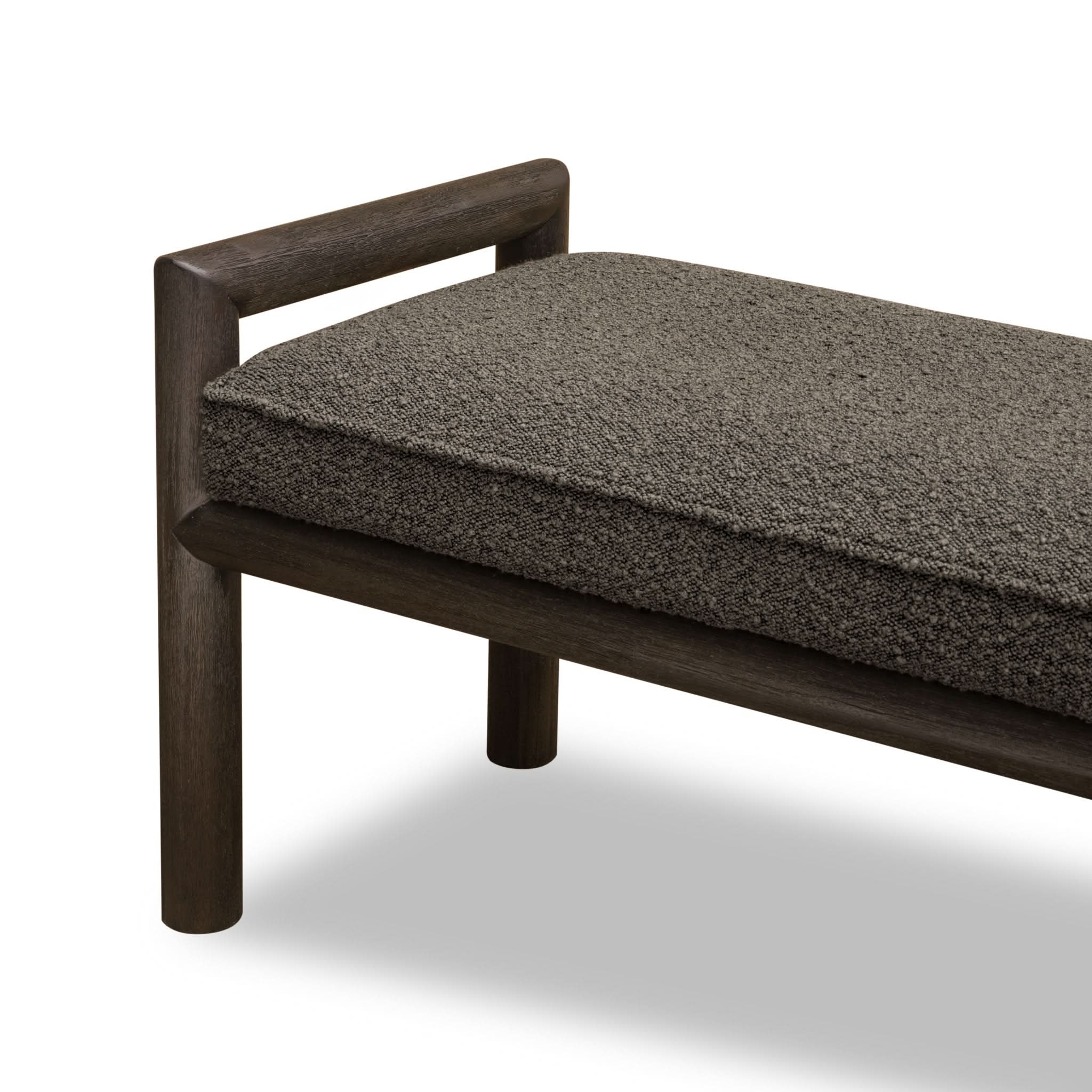 Dorsey Boucle Upholstered Bench - Image 9