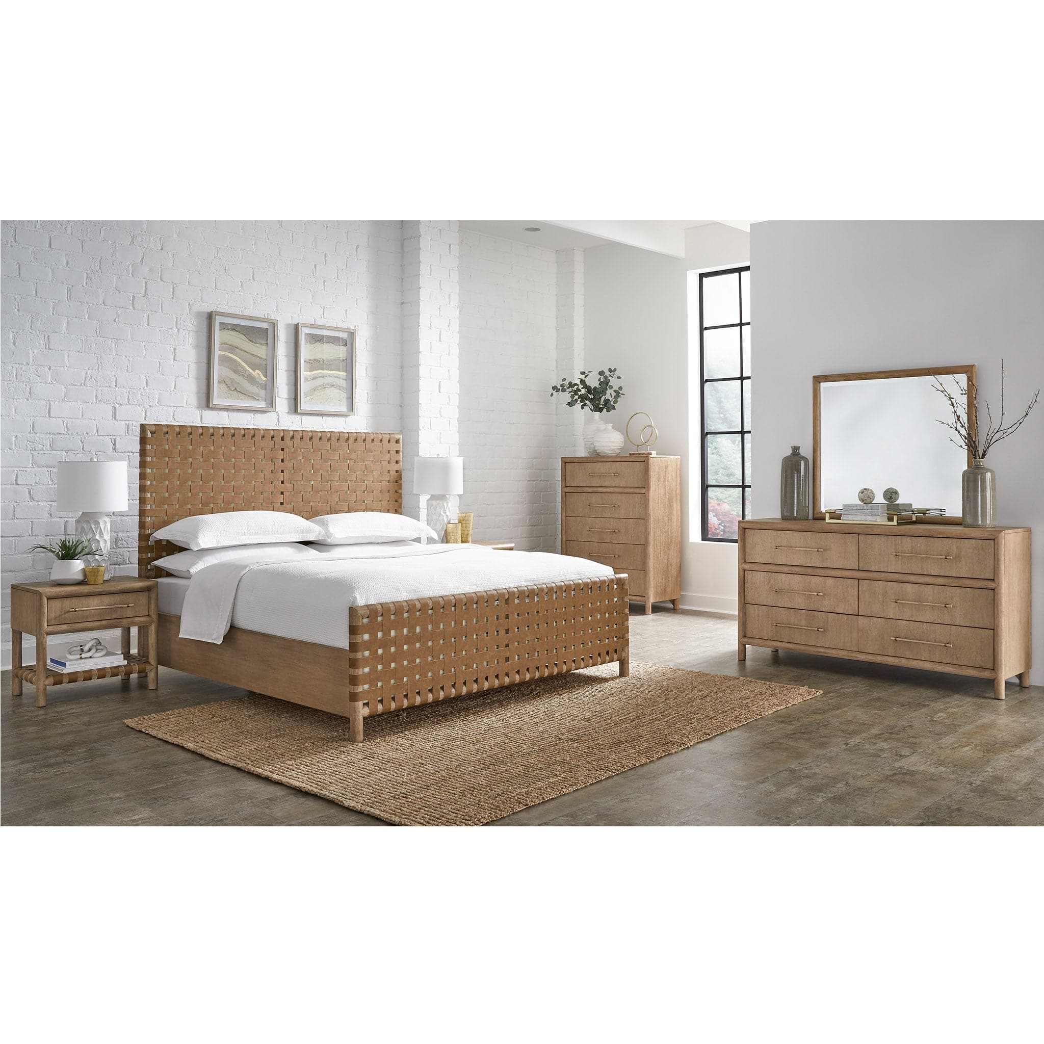Dorsey Woven Panel Platform Bed - Image 6