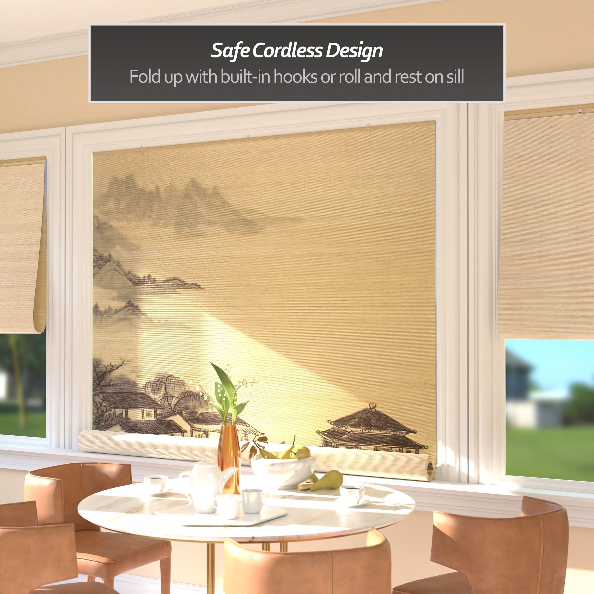 Landscape Bamboo Window Shade Blind - Image 7