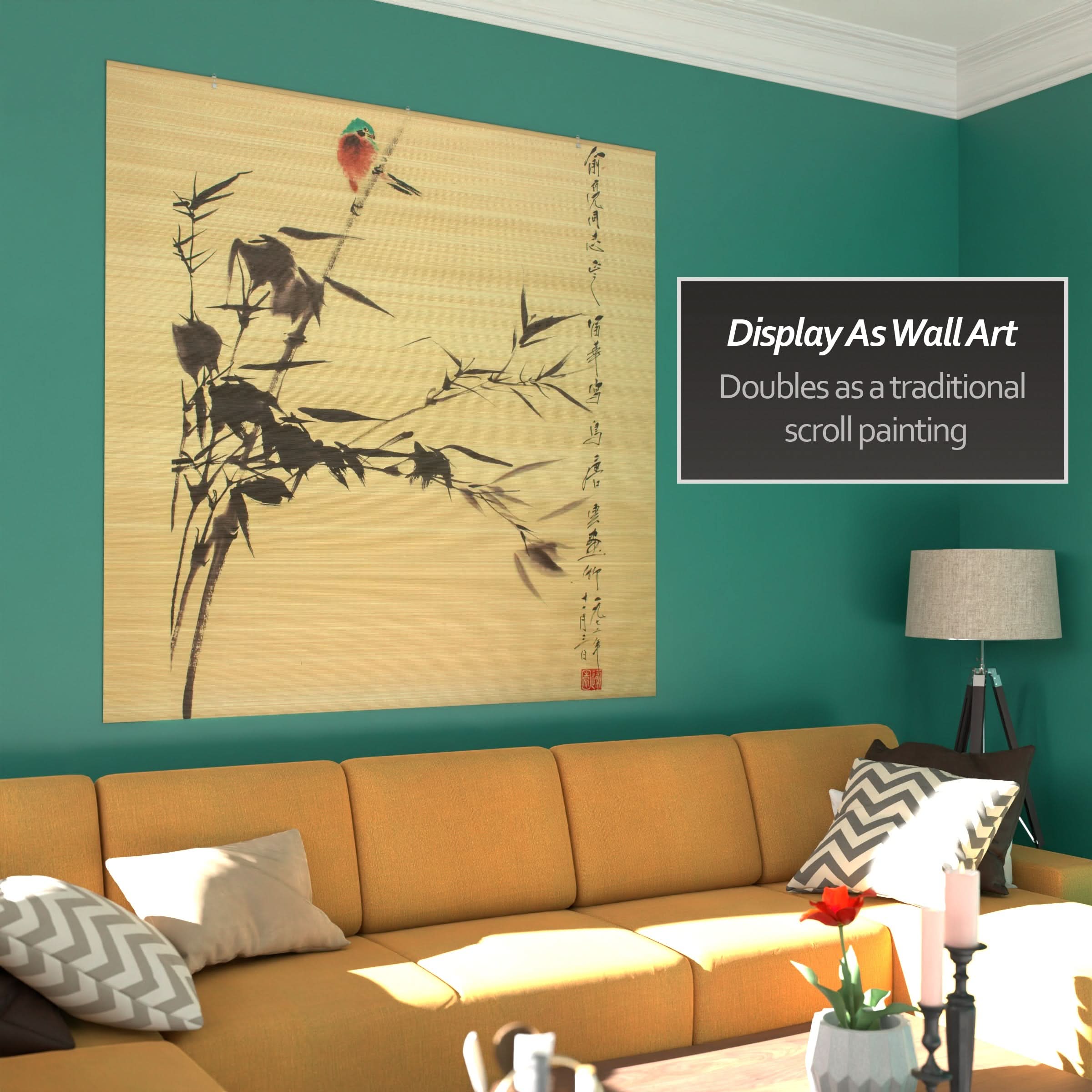 Nesting Birds Bamboo Window Shade Blind - Image 10
