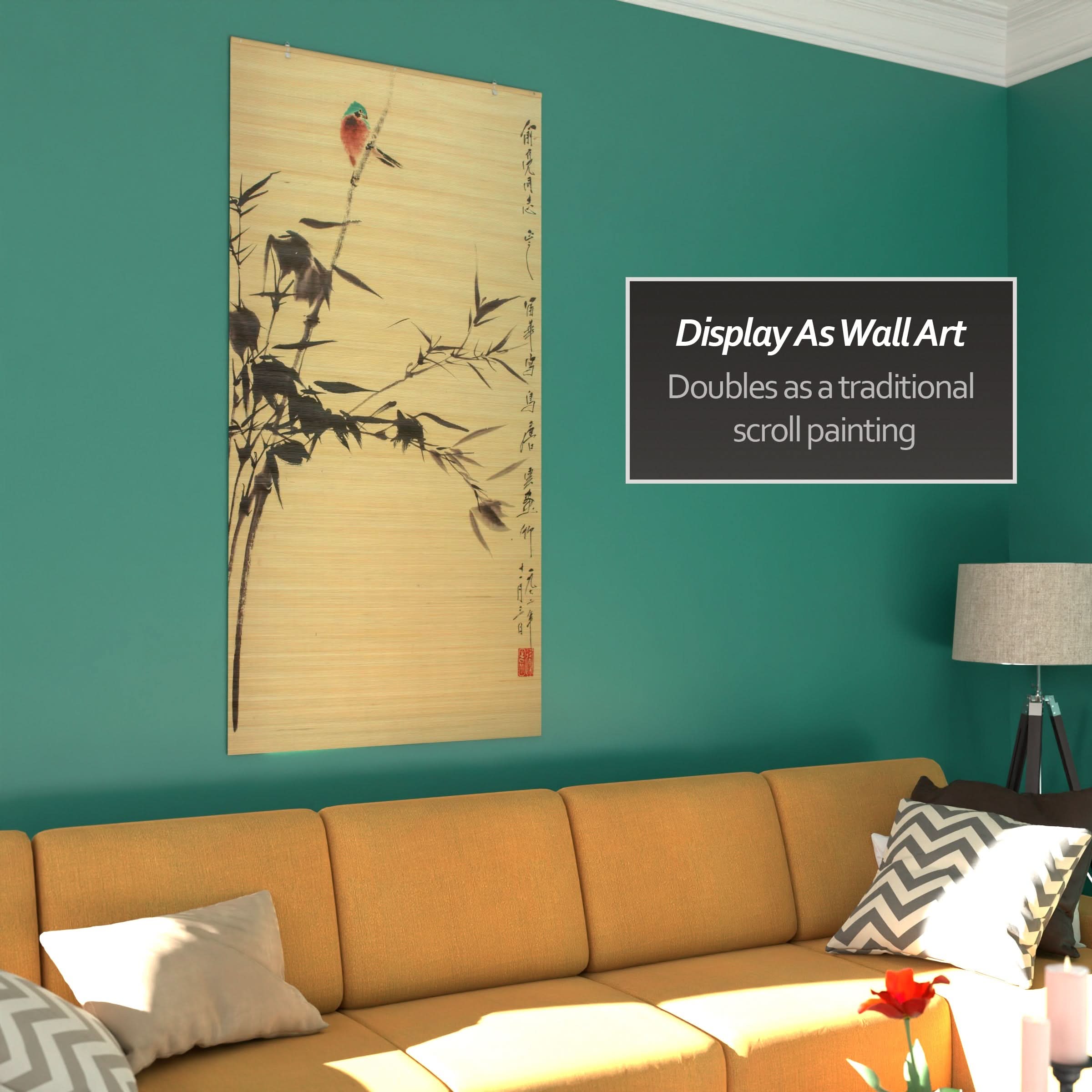 Nesting Birds Bamboo Window Shade Blind - Image 6
