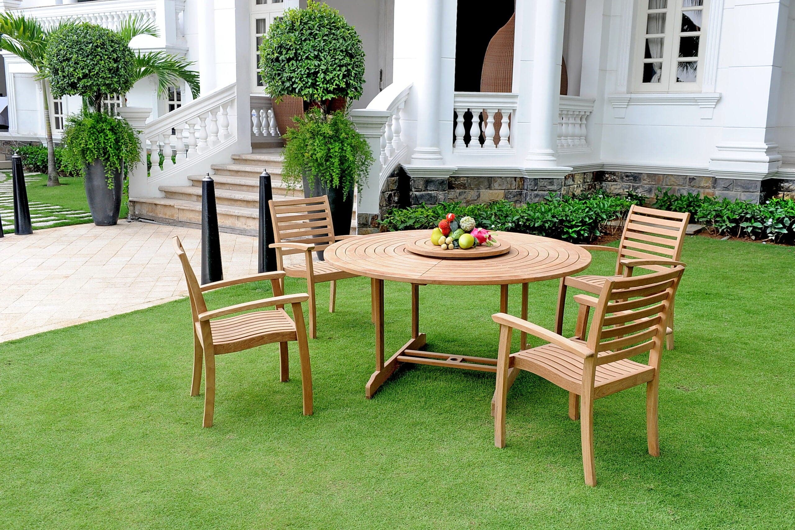 Royal Round Table with Lazy Susan - Image 4