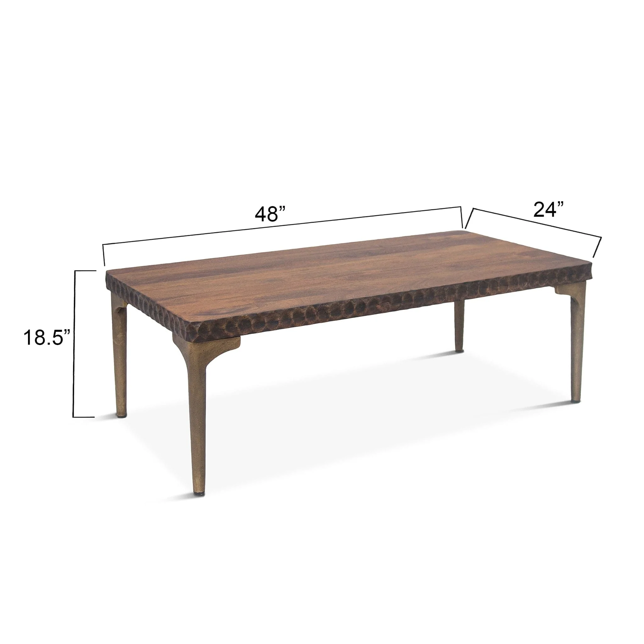 Vallarta Modern Carved Coffee Table - Image 5